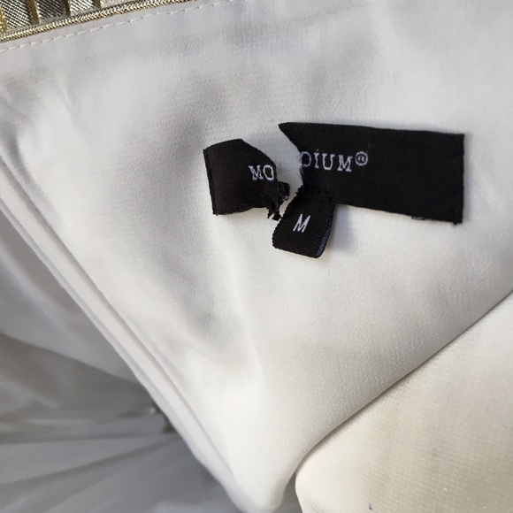 Gold accordion pleated vintage inspired dress - Picture 4 of 6